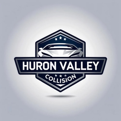 Huron Valley Collision Emblem Logo